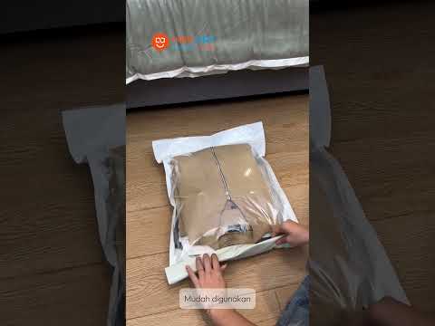 Gambar Stora Kantong Vakum Pakaian Roll Up 50x70 cm Set 3 Pcs Transparan