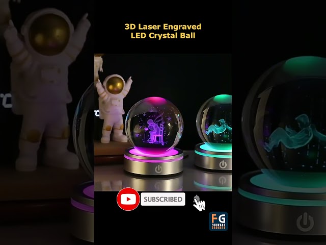 Vídeo relacionado con Láser grabado Zodiac Sign Crystal Ball miniatura 3D Crystal Craft Decoration Glass Sphere decoración del hogar accesorios regalo (Leo, 3.15 Inches)