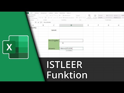 Excel IstLeer Funktion | =ISTLEER() ✅ Tutorial
