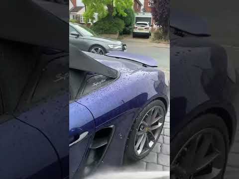 Titan Coatings Vulcan TX155 & Fabsil Gold on the roof of a Porsche Boxster Spyder