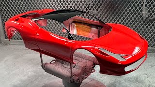 Painting a 1:24 Fujimi Ferrari 458 Italia