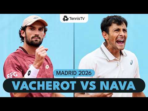 Valentin Vacherot vs Emilio Nava Rollercoaster Match! | Madrid 2026