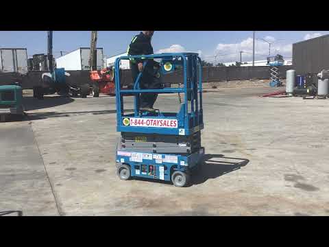 STOCK #24933: 2020 GENIE 13' LIFT GS-1330M NARROW AISLE, ELECTRIC SCISSOR LIFT FOR RENT IN SAN DIEGO