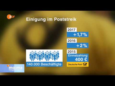 TV Doku: Poststreik - Tarifstreit bei der Post beendet - ZDF Morgenmagazin
