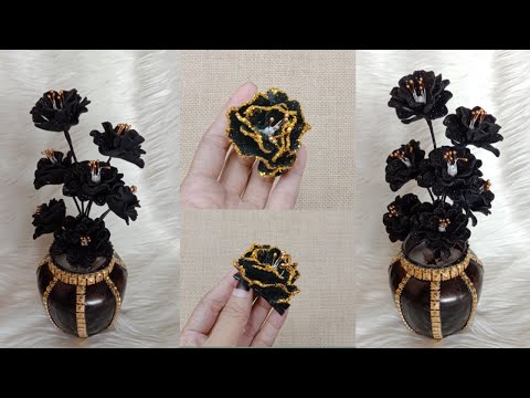 Just 1 sheet of Foamiran to make flowers | DIY Foamiran Flowers & Vases| Foam Flowers and Vases