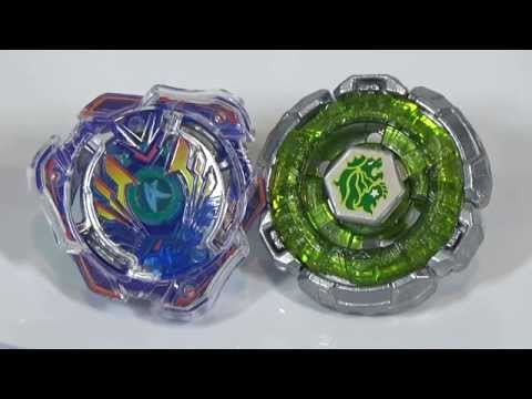 Beyblade BATTLE!! Burst System vs 4D System: Valkyrie Wing Accel vs Fang Leone 130W2D