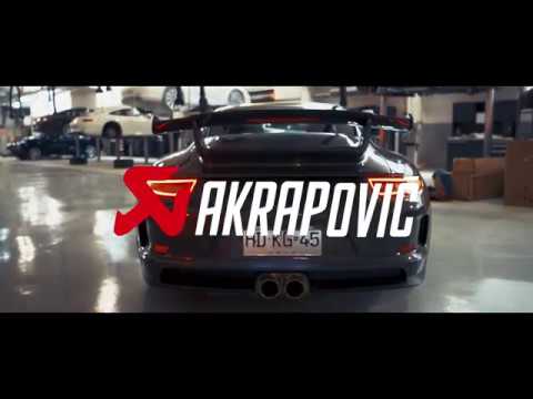 Porsche GT3 with Akrapovic Exhaust System