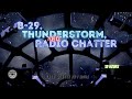 ✈ B-29, Thunderstorm and Radio Chatter ⨀ 12 Hours - Dark Screen in 1 Hour ⨀