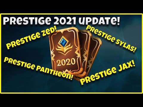 NEW PRESTIGE SKINS FOR ZED JAX SYLAS, PANTHEON AND LULU, PRESTIGE 2021 LEAGUE OF LEGENDS
