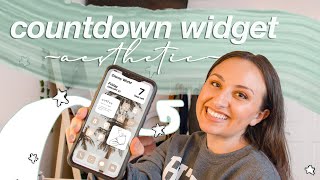 HOW TO CREATE A COUNTDOWN WIDGET | aesthetic ios14 home screen on iphone