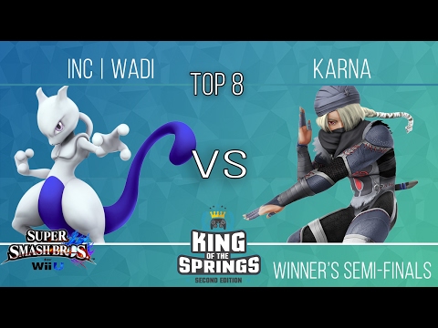 King of the Springs Winner's Top 8 - Winner's Semi- Finals - InC | WaDi (Mewtwo) vs Karna (Sheik)