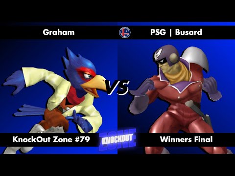 KnockOut Zone #79 - SSBM Winners Final - Graham (Falco) vs Busard (Captain Falcon)