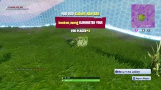 【Fortnite】ラス4になったのに補給品に釣られた…
