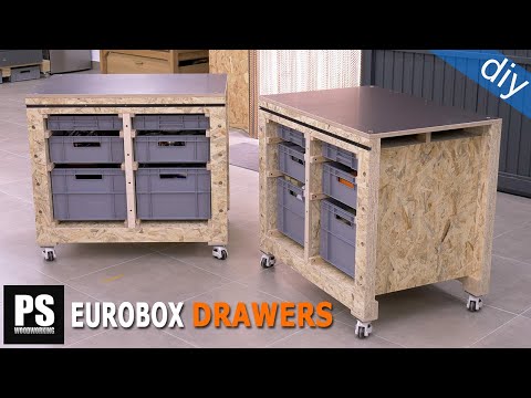 OSB Modular Workbench with top adjustable wheels - Ep 1