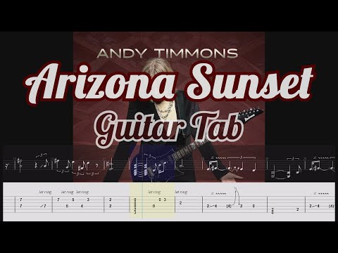 Andy Timmons – Arizona Sunset | Guitar Transcription + On-Screen Tab