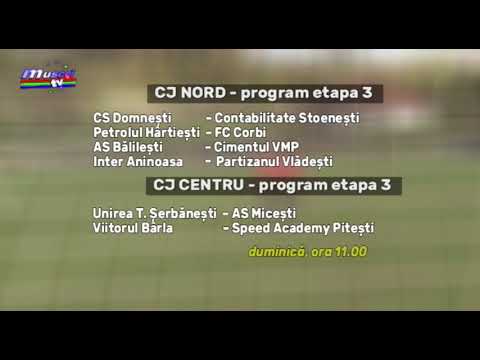Jurnal MUSCEL TV 28.05.2021 Sport - Fotbal - programul etapei 3 în campionatul judetean