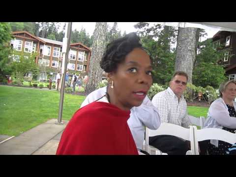 Tim and Tina's wedding with Demene Hall