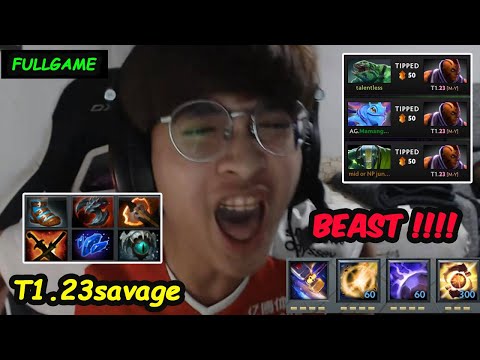 T1 23savage Anti Mage 12K MMR Beast MODE Anti Mage Fighter Type Dota 2 Perspective FULLGAME