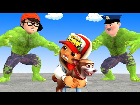 Good NickHulk Misunderstood Rescue Dog vs Police - Scary Teacher 3D Sad Story Animation