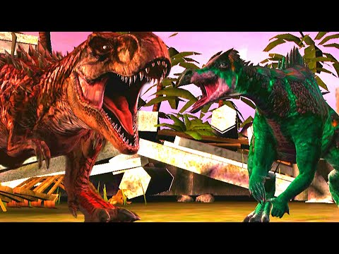 SUPERSAURUS T-REX GEN 2 WITH IGUANOSUCHUS (JURASSIC WORLD).