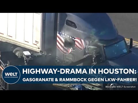 VERFOLGUNGSJAGD IN TEXAS: LKW-Fahrer will nicht aussteigen! Polizei greift zu dramatischen Mitteln