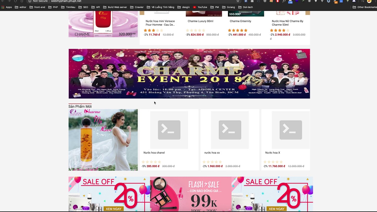 Support đồ án - Website mỹ phẩm - Laravel 6x  - View Phần 2