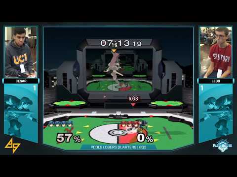 Cesar (Blue Marth) vs. Lego (Red Marth) | SSBM Pools | PH3