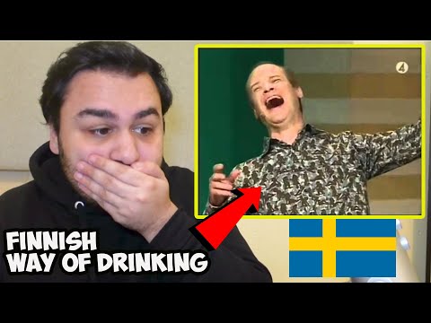 British Reaction To Robert Gustafsson - The Finnish Way of Drinking (Swedish Comedian)
