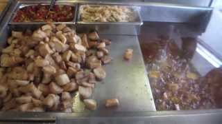 Jan Gallant Enjoys Her First Italian Hotdog At Dickie Dees In Newark NJ