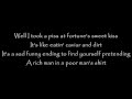 Bruce Springsteen - Better Days lyrics on screen