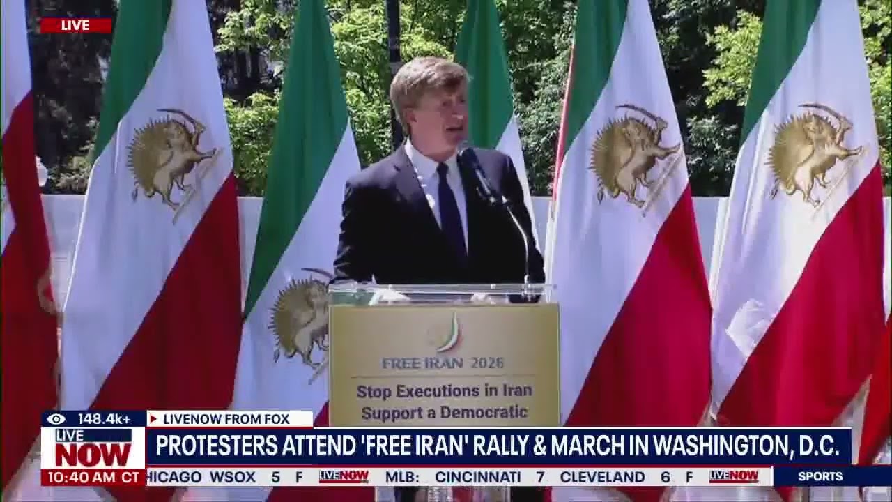 @livenowfox Coverage of Major #freeiran Rally by Thousands in Washington, DC