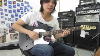 Video thumbnail for Squier Jim Root Signature Telecaster Electric Guitar Clean Sound by chatreeo