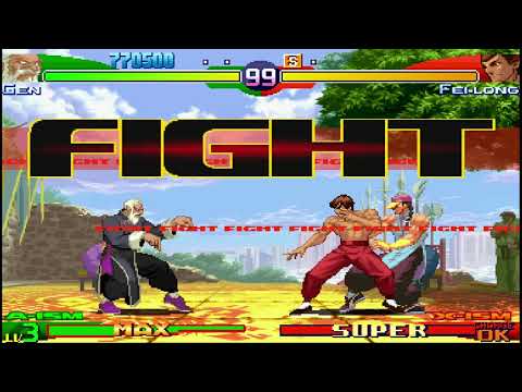 Gen VS Fei Long and Yun – Street Fighter Alpha 3 Max