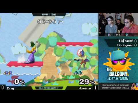 Melee @ the Balcony 87 - Winners Semis ft. Envy (Falco) VS Homestar (Peach)