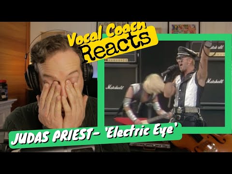Vocal Coach REACTS - Judas Priest  'Electric Eye' (Official Video)