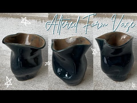 Turning a Failed Wheel Thrown Vase Into a Cool Final Piece With Altered Form | Pottery by Sara