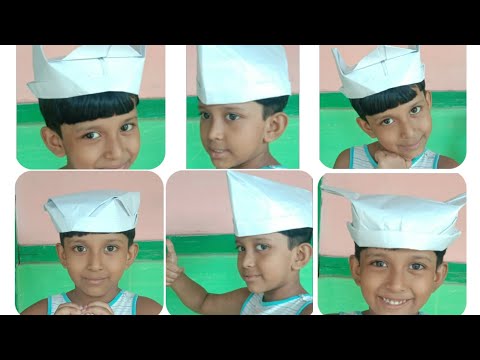 How to make five caps with one paper | paper crafts caps | shreyashi Ghosh| Shreyashi's story