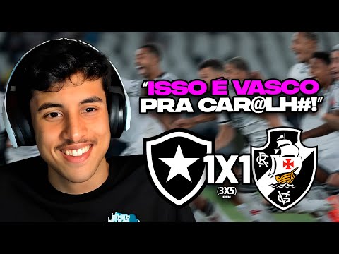 RENATO REAGE: BOTAFOGO 1 (3) X (5) 1 VASCO | MELHORES MOMENTOS QUARTAS DE FINAL COPA DO BRASIL 2025