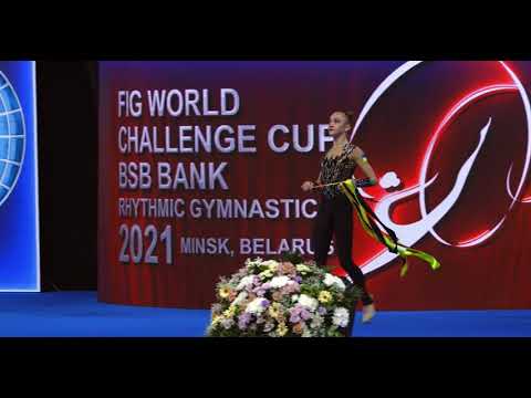 Khrystyna Pohranychna Ribbon AA 22.300 - World Challenge Cup Minsk 2021