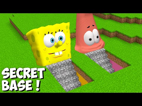 I found SECRET SPONGEBOB EXE AND PATRICK EXE UNDERGROUND BASE in Minecraft - Gameplay - Coffin Meme