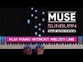 Muse Sunburn Visual Piano Tutorial