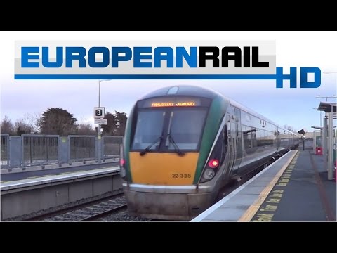 Iarnród Éireann Irish Rail 22000 DMU 22038 departs Clondalkin/Fonthill Station