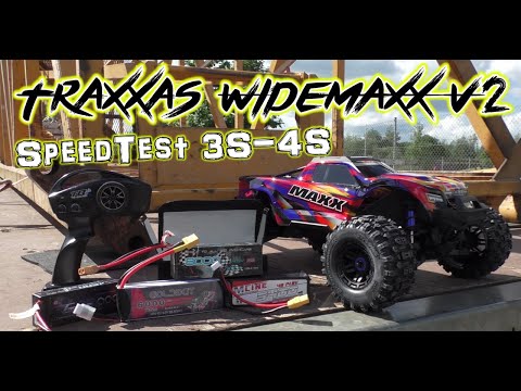 Traxxas WideMAXX V2 - SpeedTest 3S/4S First Run! | HD+ | German/Deutsch