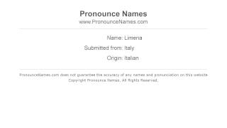 How to pronounce Limena