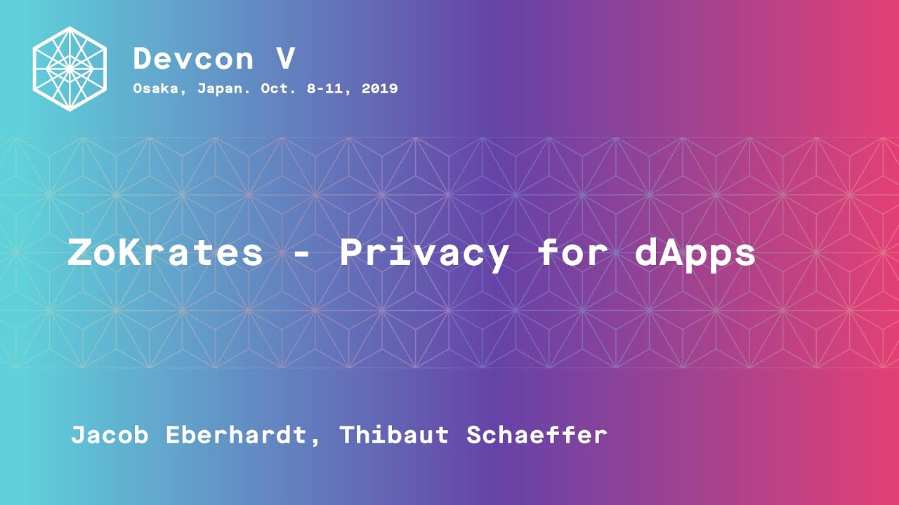 ZoKrates - Privacy for dApps preview