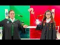 Ruby and Bonnie Hogwarts Room Gryffindor vs Slytherin