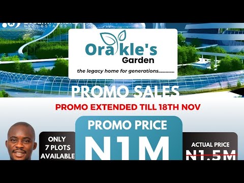 Residential Land For Sale Orakle's Garden Estate Isiwo Close To Epe Toll Gate Ijebu Ode Ogun