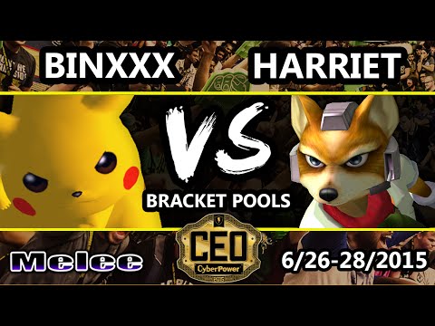 CEO 2015 - Harriet (Fox) Vs. Binxxx (Pikachu) SSBM Bracket Pools - Smash Melee