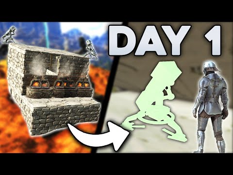 Duo Claiming an Insane Extinction Rathole Day 1! - ARK PvP