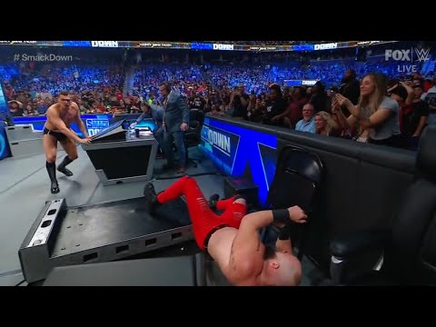 Gunther attacks Braun Strowman - WWE SmackDown 12/30/2022